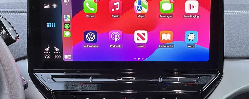 CarPlay: nuova fila di icone per adattarsi agli schemi più grandi