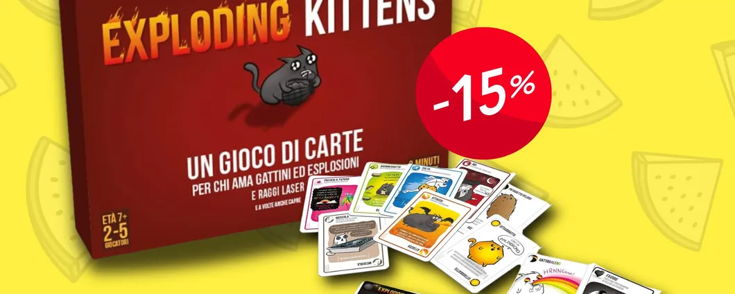 REGALO PERFETTO: Gioco Exploding Kittens in sconto per serate divertenti e spensierate!