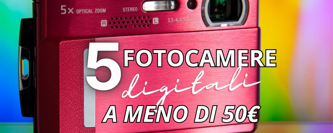 5 FOTOCAMERE DIGITALI a meno di 50€ su Amazon: scoprile oggi!