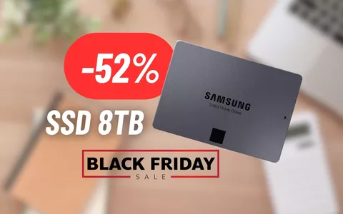 SSD Samsung da 8TB al 52% di sconto: FOLLIA DA BLACK FRIDAY