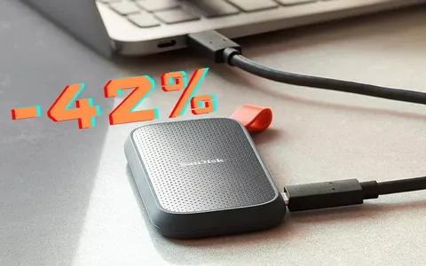 SanDisk Portable: SSD portatile da 1TB super resistente e veloce (-42%)
