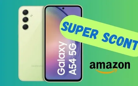 OGGI sconto del 33% sul Samsung Galaxy A54 (solo su Amazon)