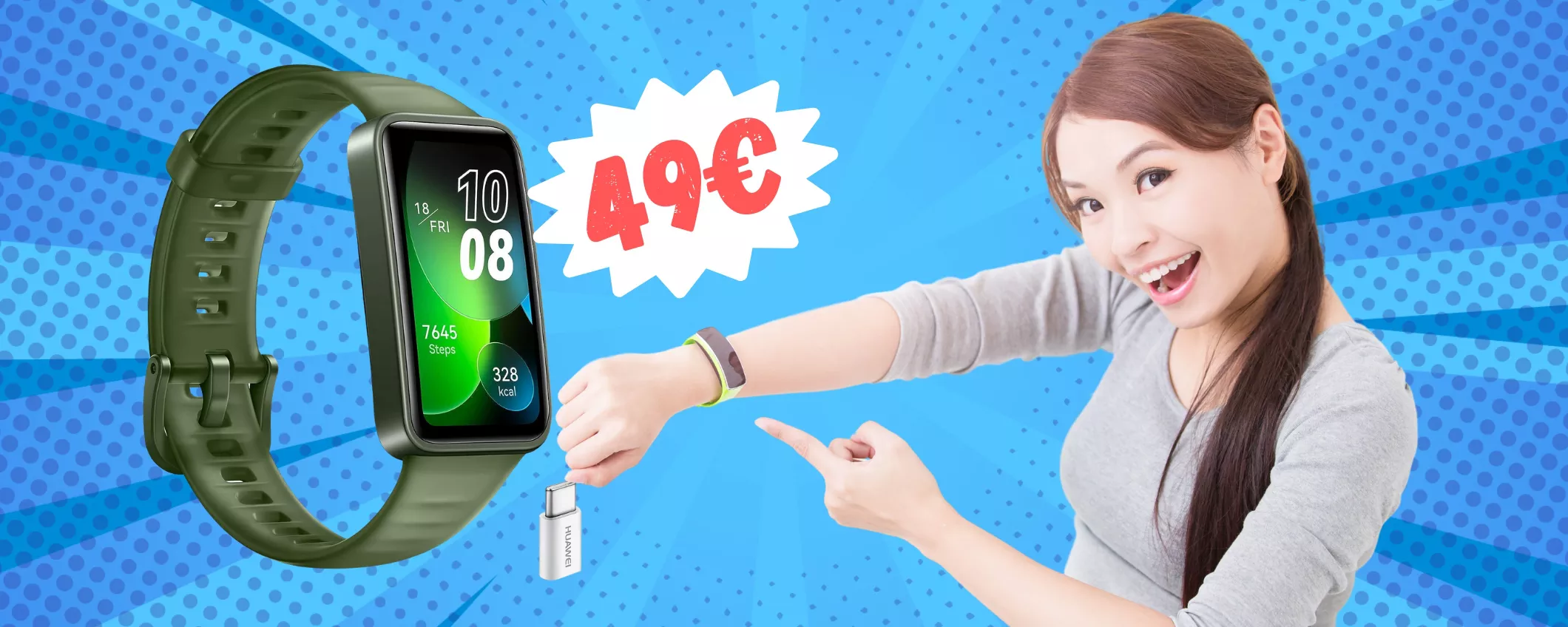 HUAWEI Band 8 a PREZZO SHOCK solo su  (49€)