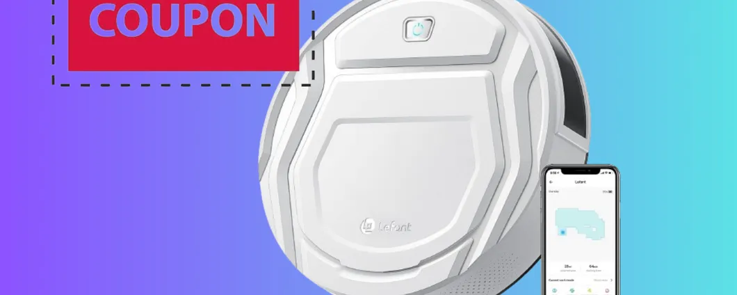 Robot Aspirapolvere Lefant a 110 EURO IN MENO: applica il MEGA COUPON Amazon