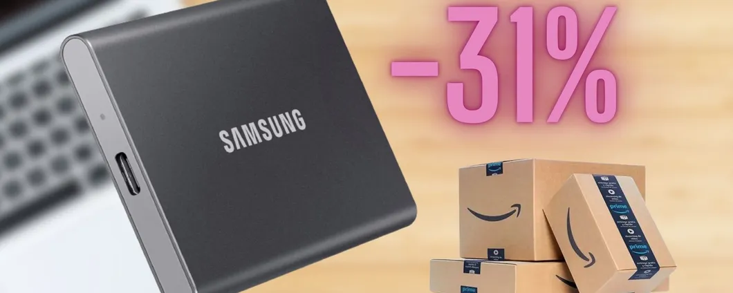 SSD portatile Samsung da 1TB: 31% di sconto per il Black Friday