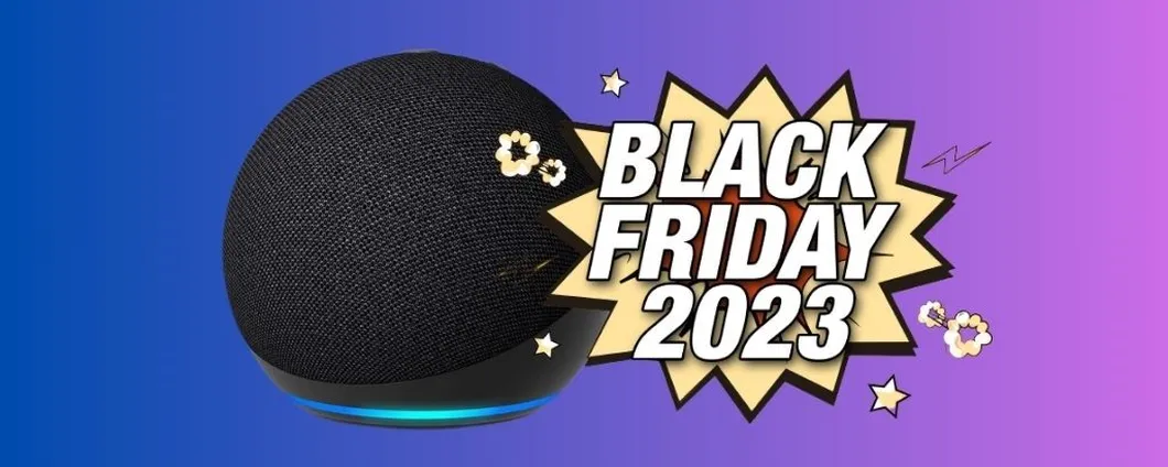Black Friday 2023: altoparlante intelligente Echo Dot SCONTATO del 66% su Amazon!
