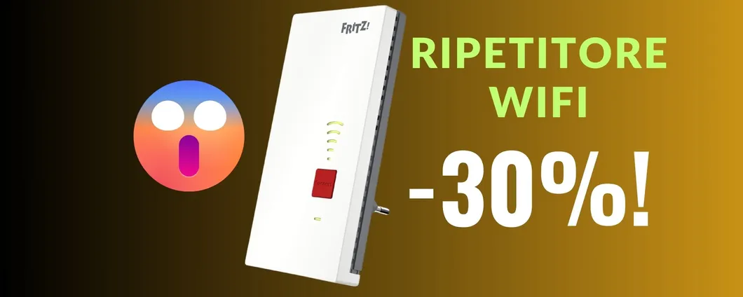 Copertura WiFi in ogni stanza grazie all'INCREDIBILE SCONTO sul ripetiore Fritz!