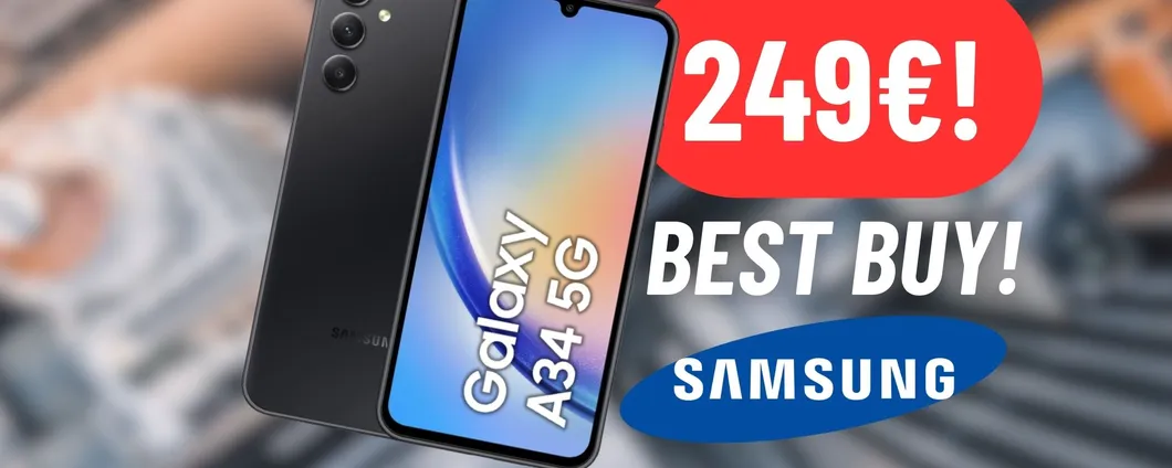 CALA di più di 150€ il Samsung Galaxy A34: PREZZO FUORI DI TESTA