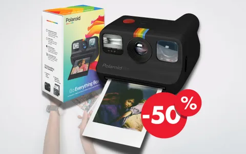 Vivi, scatta e STAMPA: Polaroid Go Black OGGI AL 50% in meno costa POCHISSIMO!
