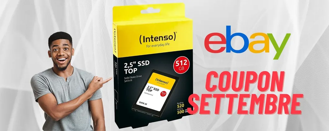 SSD interno da 520GB in OFFERTA con il coupon di settembre!