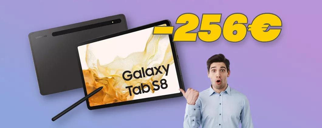 SCONTO SHOCK Amazon sul Samsung Galaxy Tab S8 (-256€)