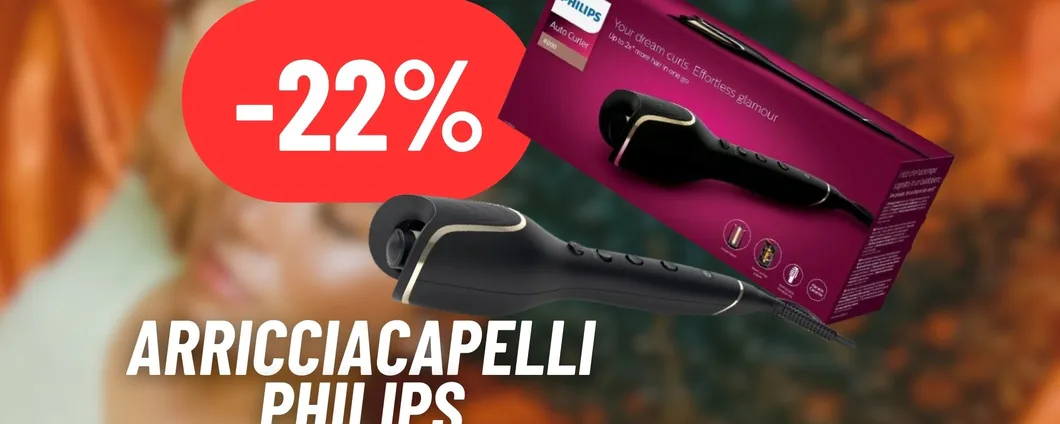 Ricci morbidi e resistenti con il Ferro Arricciacapelli Philips IN MEGA SCONTO: capelli perfetti