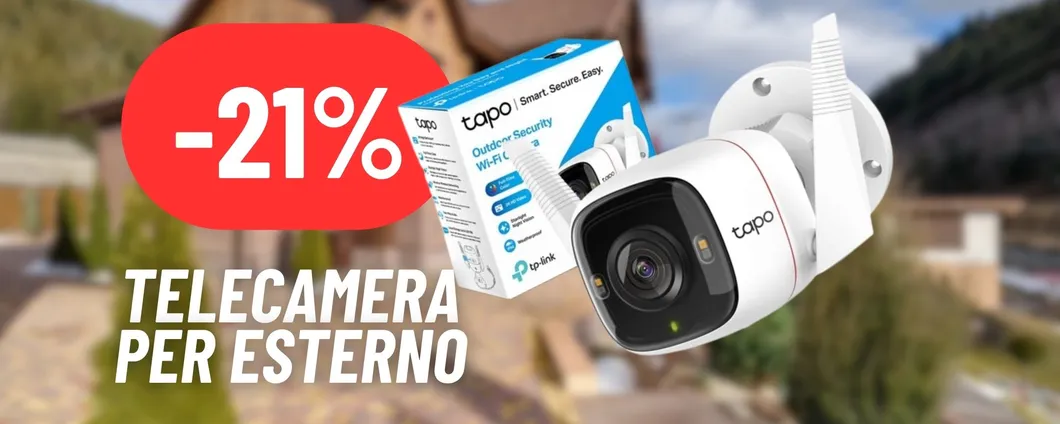 Aumenta la sicurezza con la Telecamera per esterno TP-Link al 21% di sconto