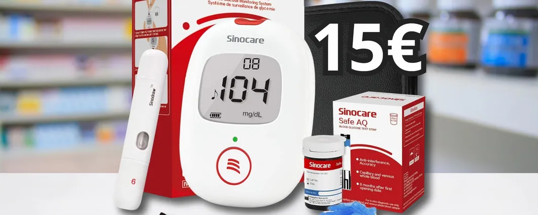 SOLO 15€ per controllare la tua salute con il MISURATORE DI GLICEMIA in sconto!