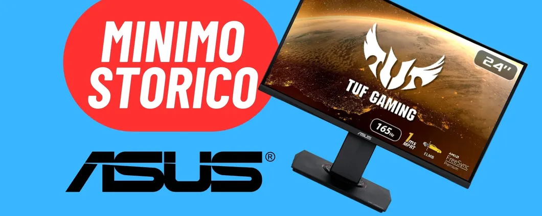 Il Monitor da gaming Asus è per veri PRO: PREZZO AL MINIMO STORICO
