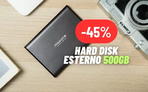 Hard Disk Esterno da 500GB compatibile con PC e console ad un PREZZO STRACCIATO