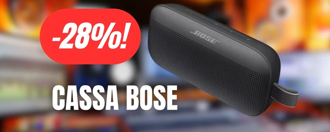 Cassa bluetooth Bose in MAXI PROMO su Amazon (-28%)