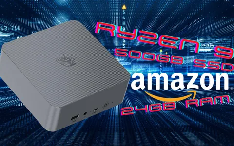 Mini PC con AMD Ryzen 9, 24GB RAM e SSD 500GB a prezzo favoloso