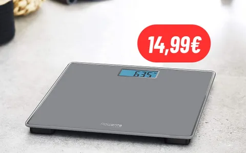 Tieni traccia del tuo stato di forma con la Bilancia Rowenta con display: PREZZO REGALATO