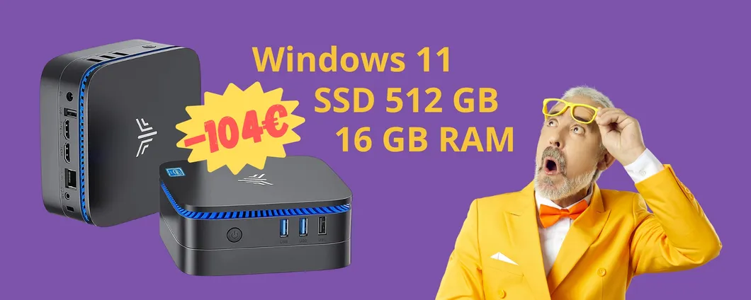 Amazon sorprende tutti con il mini PC potente NiPoGi a 175€