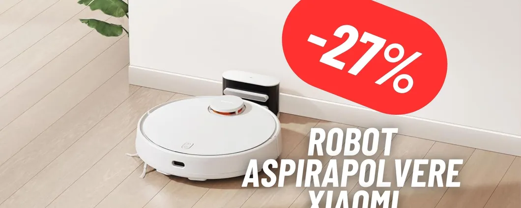 Pulisci casa con il robot aspirapolvere Xiaomi al 27% di sconto su Amazon