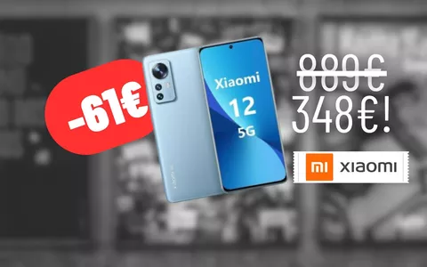 SCONTO DA NON CREDERE: -61% sullo Xiaomi 12 5G, risparmia 551€, FOLLIA