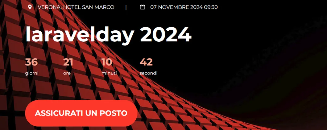laravelday 2024: online speaker e talk dell'evento