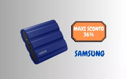 SSD portatile da 2TB e in formato mini di Samsung in SCONTO: PREZZO SUPER