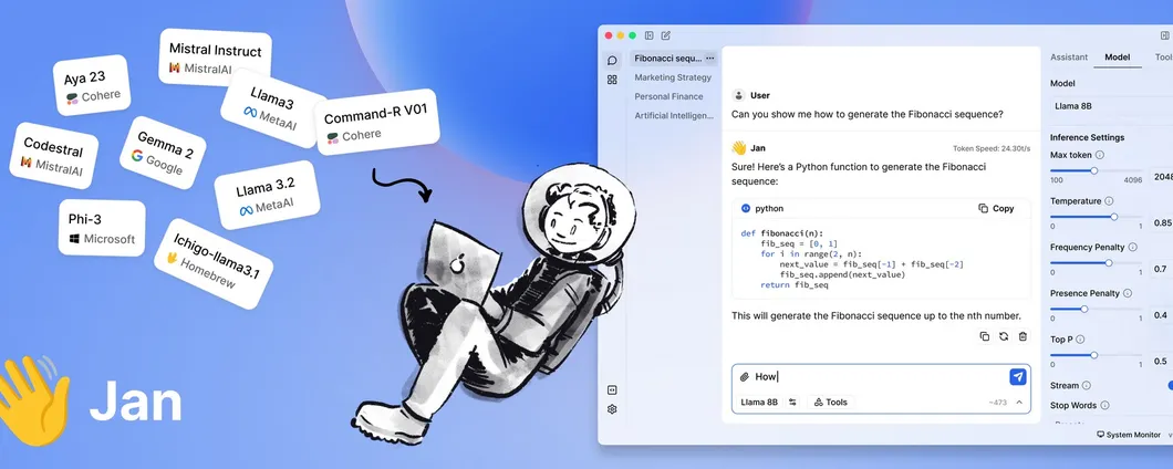 Jan: assistente AI offline alternativo a ChatGPT