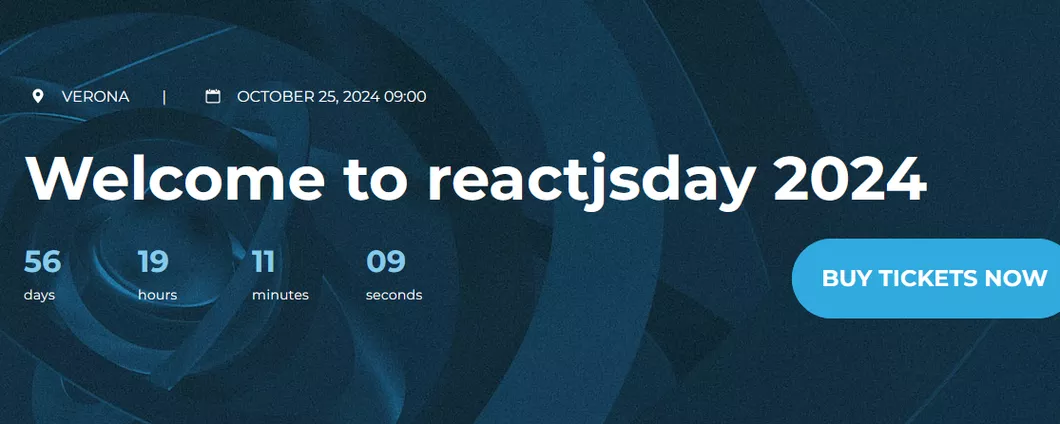 reactjsday 2024: l'evento su React il 25 ottobre a Verona