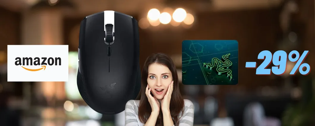 Mouse da gaming e tappetino in un colpo solo: BOMBETTA Razer