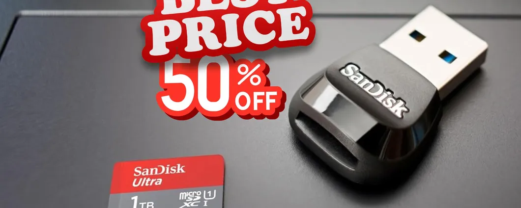 Scheda SanDisk da 1TB a prezzo BOMBA: col 51% di sconto è occasione unica