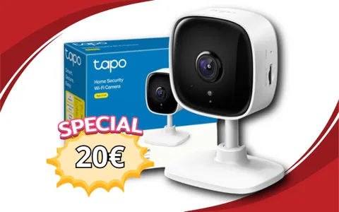 SOLO 20€ per la Telecamera Wi-Fi che ti fa partire per le vacanze con tranquillità!