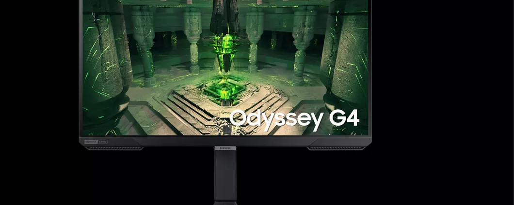 Monitor Gaming Odyssey G4 di Samsung con pannello IPS e refresh a 240 Hz, sconto del 44% su Amazon