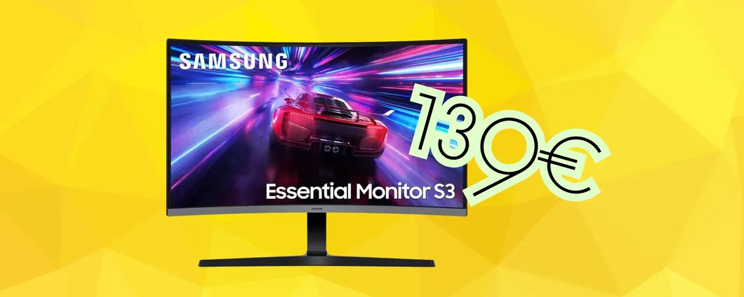 Scopri il monitor curvo Samsung S39GD: qualità e comfort a 139€