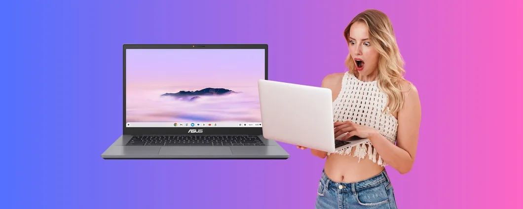 ASUS Chromebook Plus da 14 pollici con Intel Core i3 e 128GB