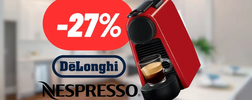 Il caffè buono come al bar con la Macchina Nespresso De'Longhi al 27% di SCONTO