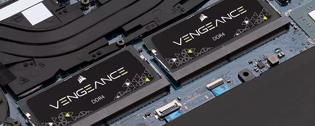 RAM DDR4 Corsair Vengeance da 16 GB e 3200MHz in sconto del 30% su Amazon