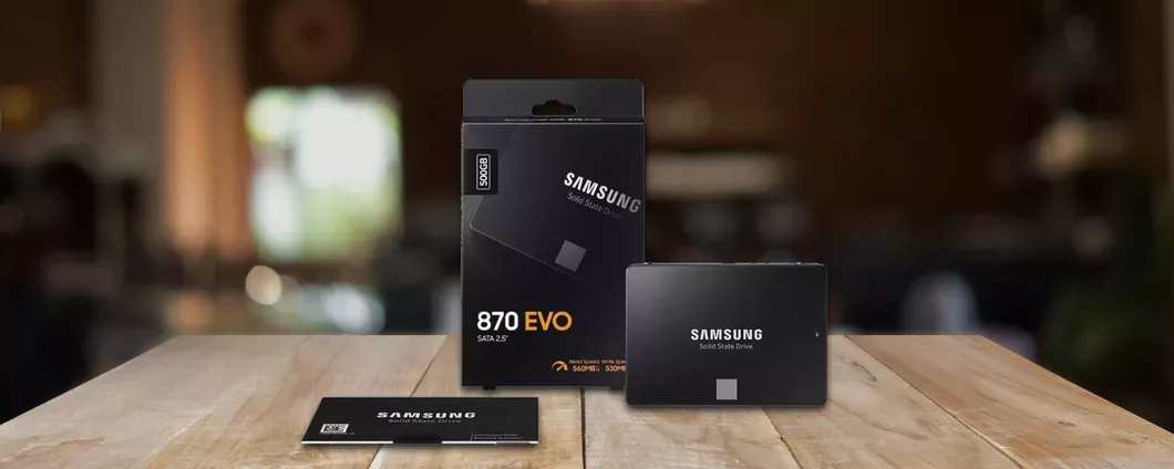Samsung 870 EVO, il RE degli SSD RUGGISCE su Amazon: costa solo 40€