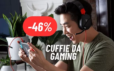 Sii un passo avanti ai tuoi nemici online con le cuffie da gaming al 46% DI SCONTO su Amazon