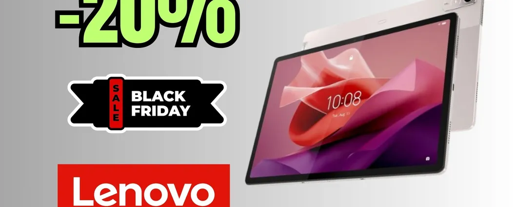 Tablet Lenovo con display da 3K, 8/128GB e batteria super (-20%)