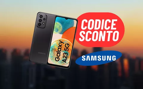 CODICE SCONTO attivo su eBay per il Samsung Galaxy A23: