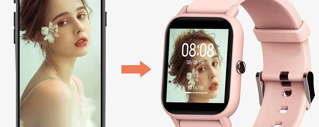 Smartwatch Blackview da donna per monitoraggio e fitness in sconto del 56% su Amazon