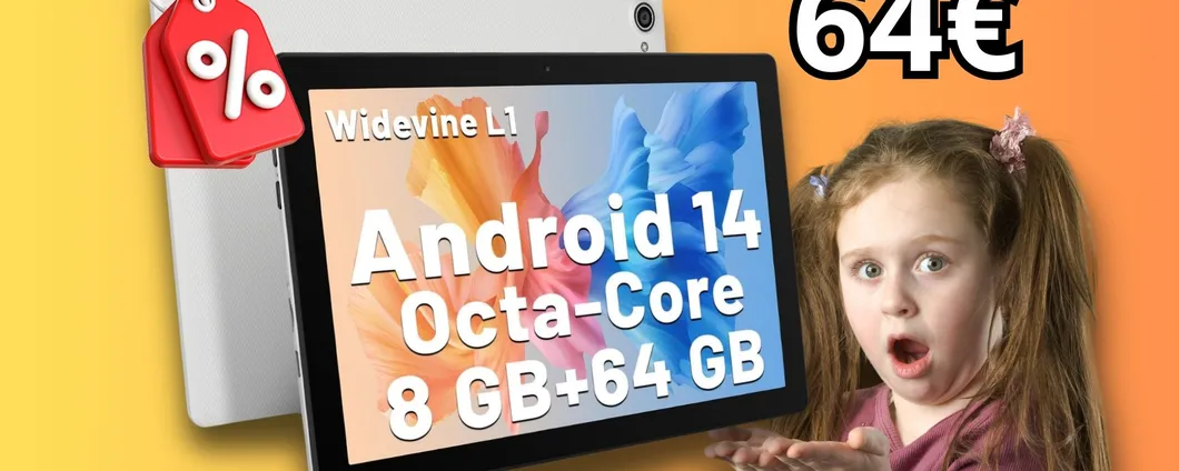 Prezzo RIDICOLO per il Tablet da 10 pollici Android: professionale e praticamente regalato!