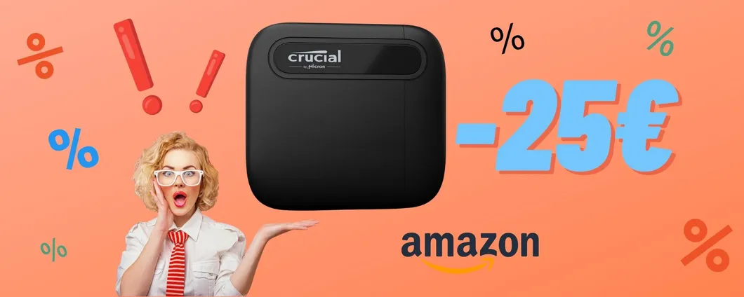 Spazio di 4TB SEMPRE CON TE con l'SSD portatile Crucial in OFFERTA