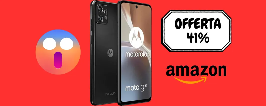 CALA A PICCO il prezzo del Motorola moto g32: MEGA OFFERTA su Amazon