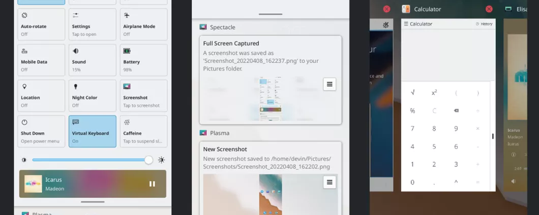 KDE Plasma Mobile 23.01: migliorare le Gesture Navigation