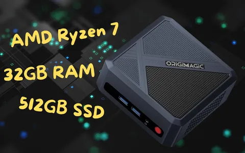 Mini PC potentissimo, con AMD Ryzen 7, 32GB di RAM e SSD da 512GB