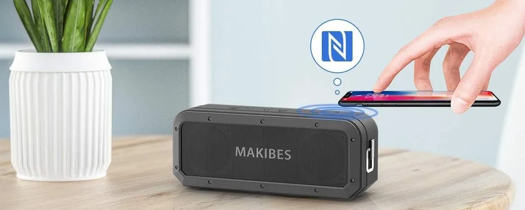 Cassa bluetooth impermeabile Makibes: piccola ma POTENTE costa pochissimo