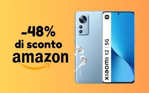 Xiaomi 12: solo su Amazon lo PAGHI LA META' (-48% di sconto)